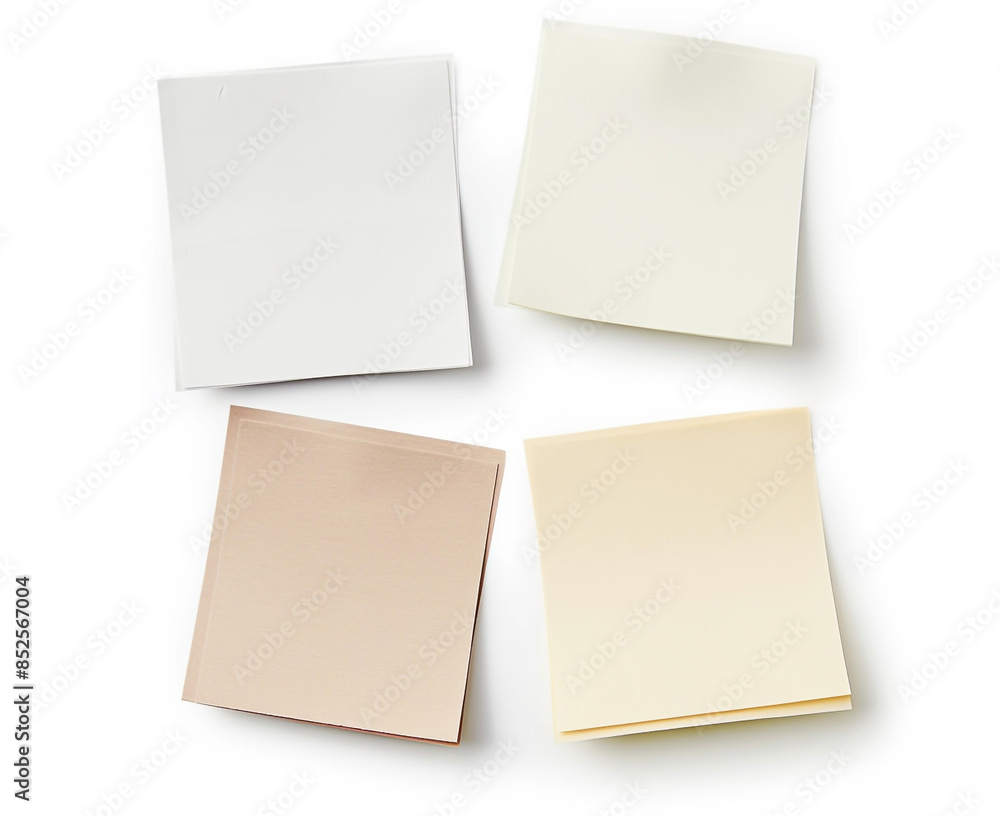 Blank note paper isolated on white background Blank note paper isolated on white background