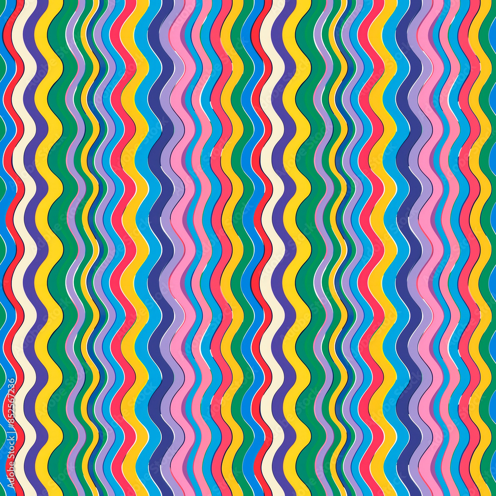 Abstract colorful wavy seamless pattern creating a vibrant artistic background. Abstract colorful wavy seamless pattern creating a vibrant artistic background.