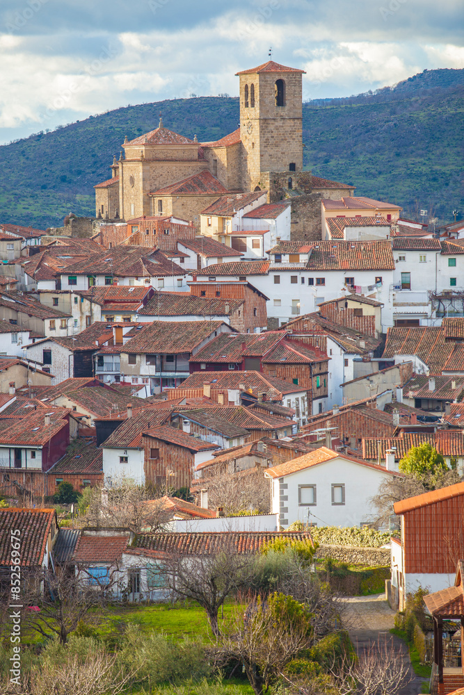 Fototapeta premium Hervas hamlet, Ambroz Valley village, Spain