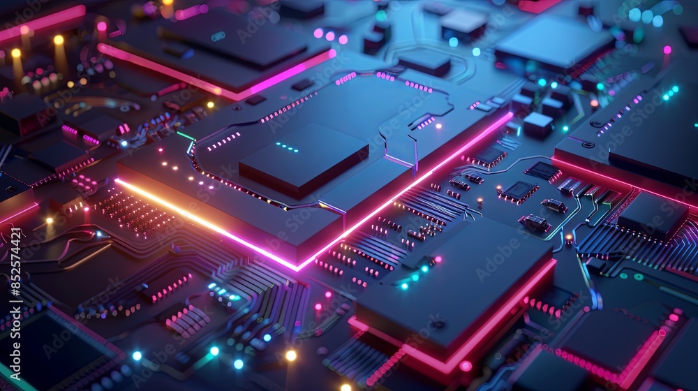 an abstract hardware board an abstract hardware board