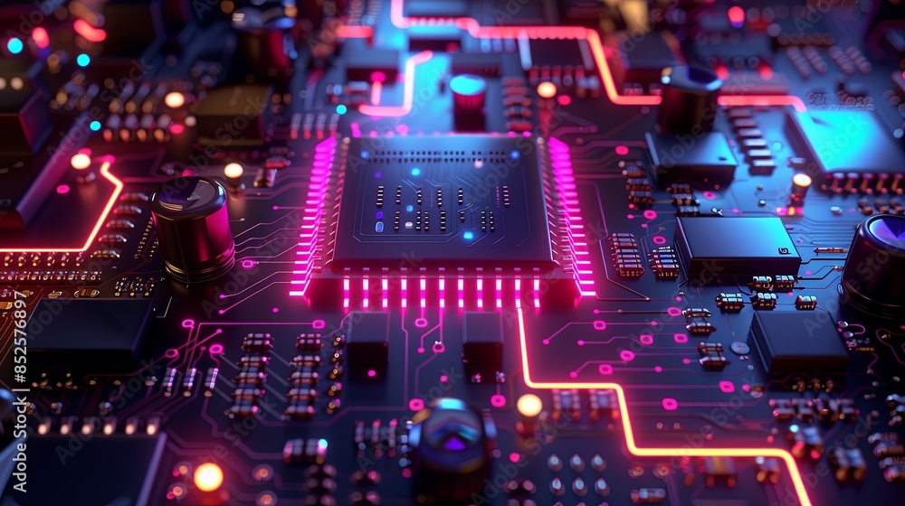 an abstract hardware board an abstract hardware board