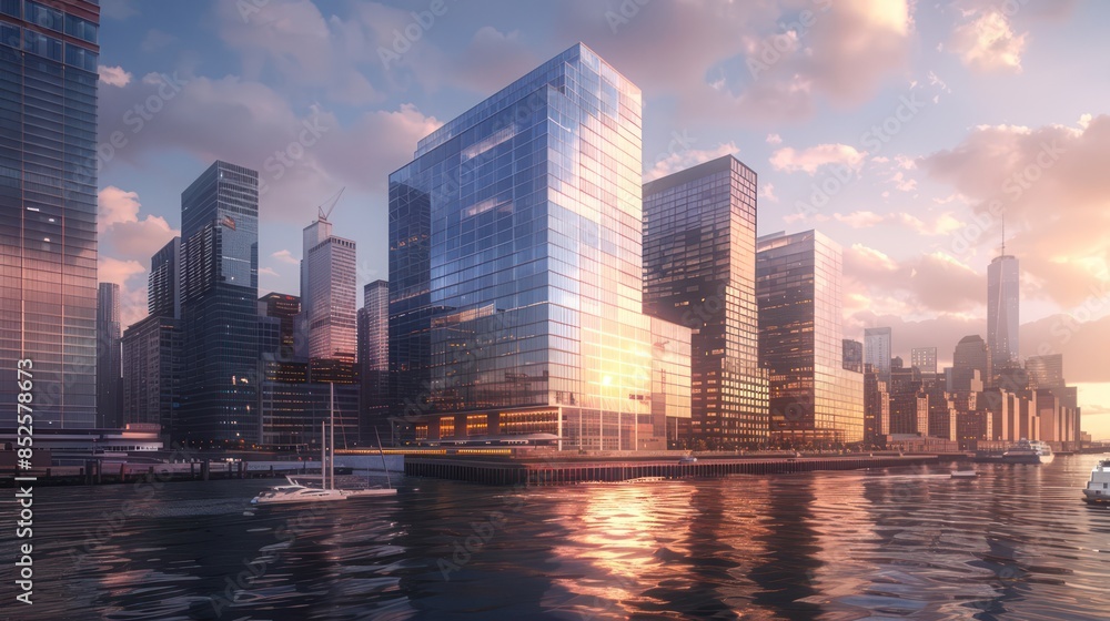 Fototapeta premium port authority building