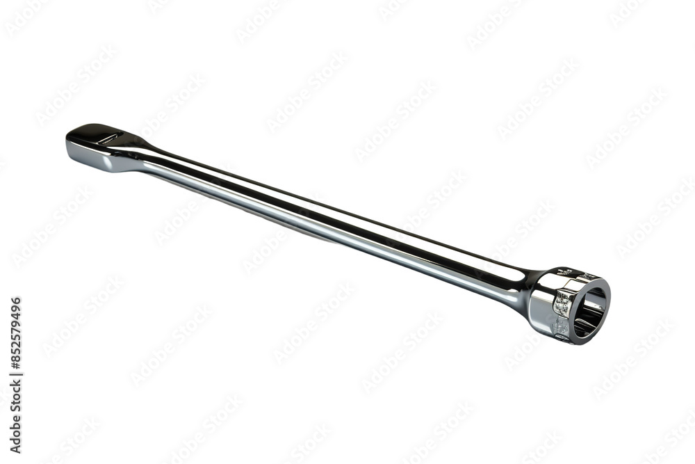 A Gleaming Silver Extension for Tight Spaces on a Clear PNG or White Background.