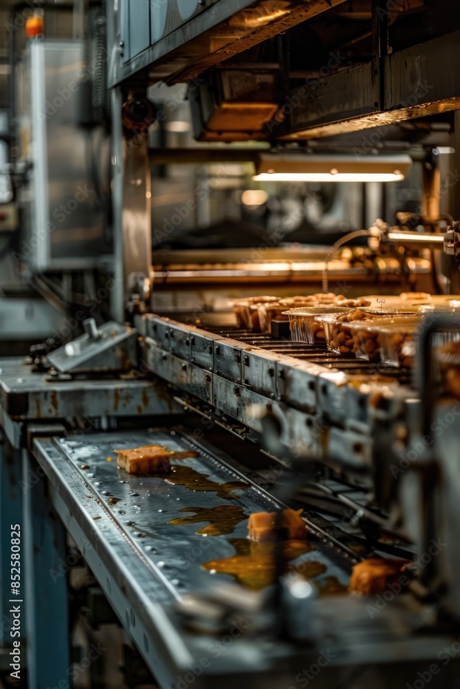 A bustling kitchen scene with various dishes being cooked on the stove, perfect for use in cookbooks, food blogs, or advertising A bustling kitchen scene with various dishes being cooked on the stove, perfect for use in cookbooks, food blogs, or advertising