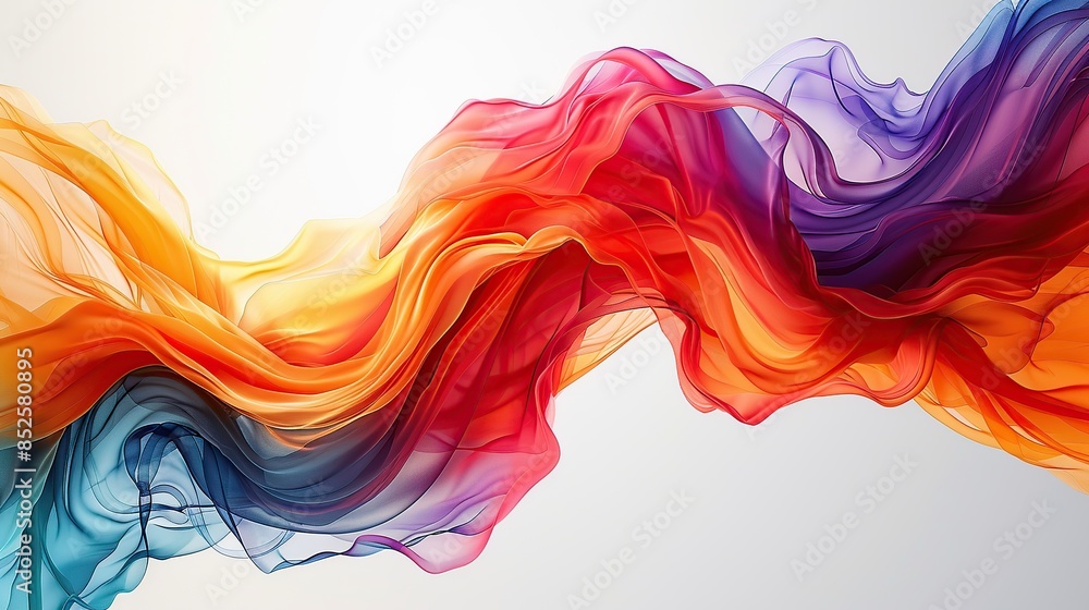 . Flowing Rainbow Abstraction. Colorful Digital Design. . Flowing Rainbow Abstraction. Colorful Digital Design.