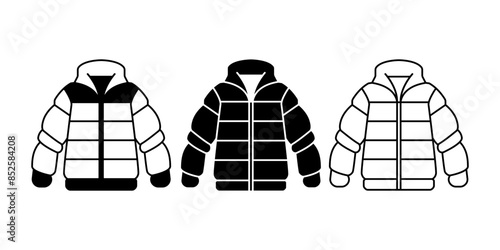 jacket icon. winter jacket icon
