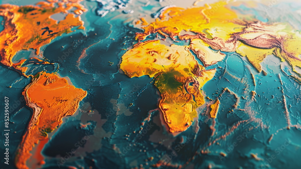 A map overlaid with temperature anomalies, revealing the widespread ...