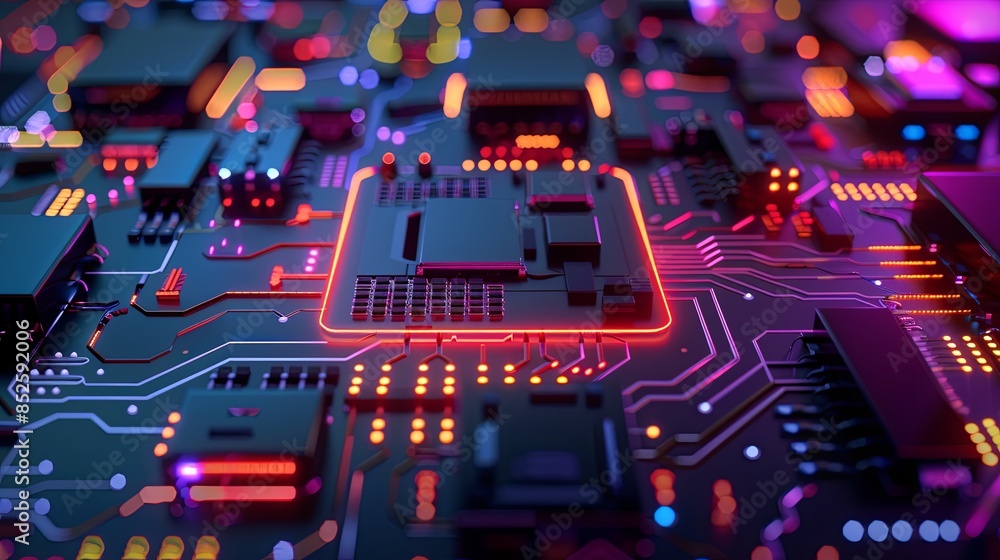 an abstract hardware board an abstract hardware board