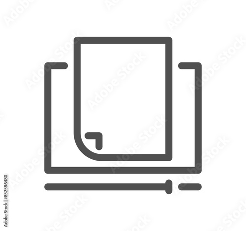 Business people meeting related icon outline and linear vector.