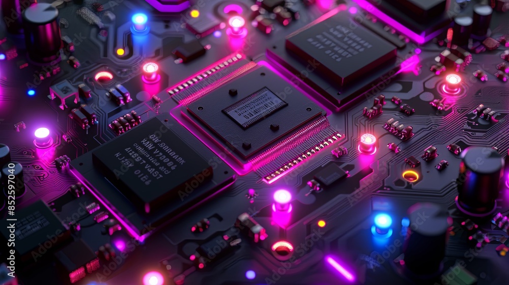 an abstract hardware board an abstract hardware board