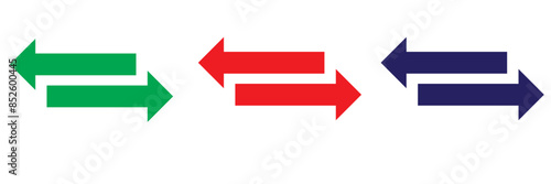 Transfer icon. Exchange arrow icon, vector illustration