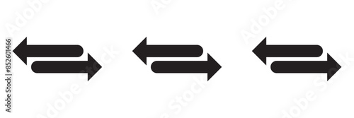 arrows data transfer icon, exchange arrow icons - Swap icon with two arrows