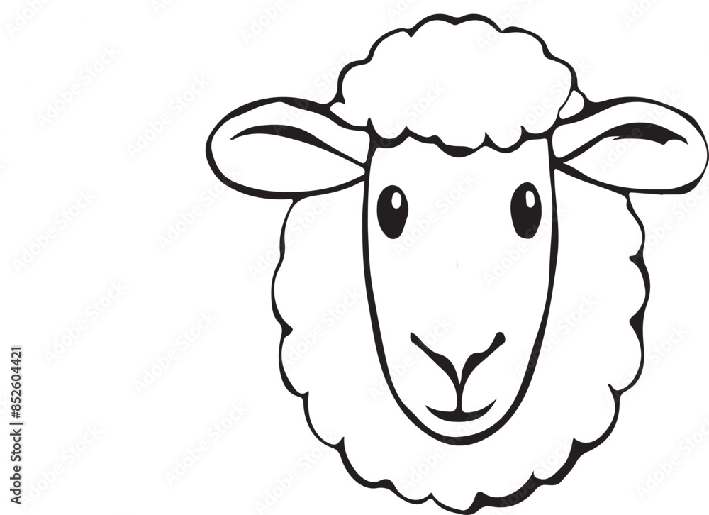 a sheep silhouette vector art illustration a sheep silhouette vector art illustration