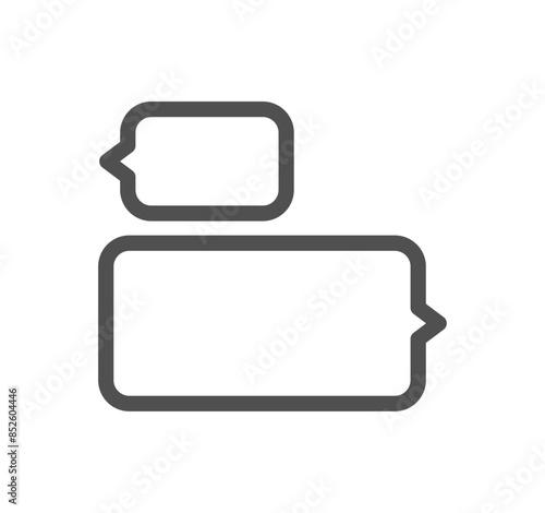 Business people meeting related icon outline and linear vector.