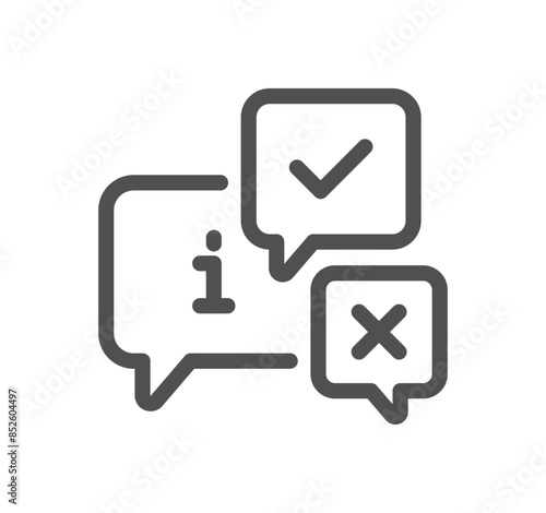 Business people meeting related icon outline and linear vector.