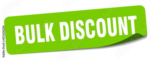 bulk discount sticker. bulk discount label