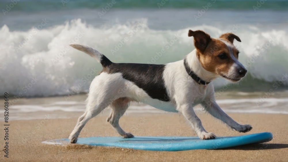 dog playing in the water dog playing in the water