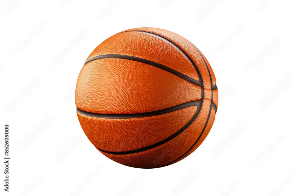 A Classic Basketball Ready for the Game on a Clear PNG or White Background. A Classic Basketball Ready for the Game on a Clear PNG or White Background.