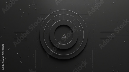 ppt template, design, working, simple, circle, square, triangle, black background