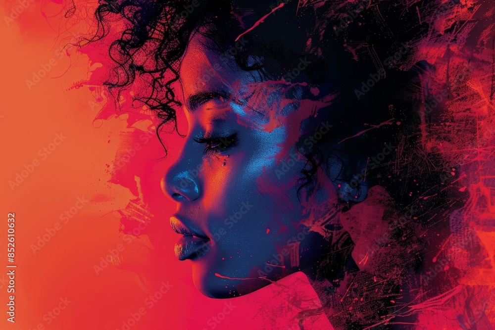 flat vector, fashion style, artistic, group of multicultural and multiethnic women, face silhouette in profile. The concept of racial equality ::3 cyberpunk ::3 flat vector, fashion style, artistic, group of multicultural and multiethnic women, face silhouette in profile. The concept of racial equality ::3 cyberpunk ::3