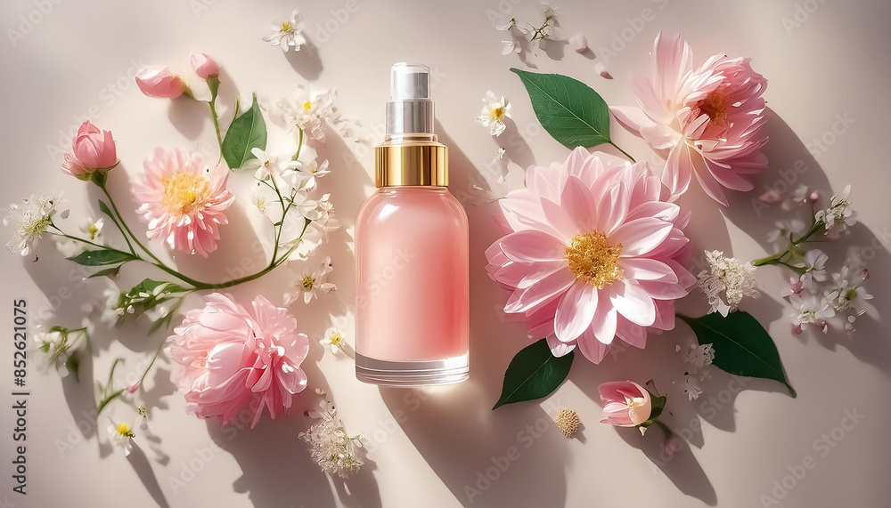 AI-generated 3D Realistic Skincare Lotion Bottle for Beauty Blogging and Salon Treatment AI-generated 3D Realistic Skincare Lotion Bottle for Beauty Blogging and Salon Treatment