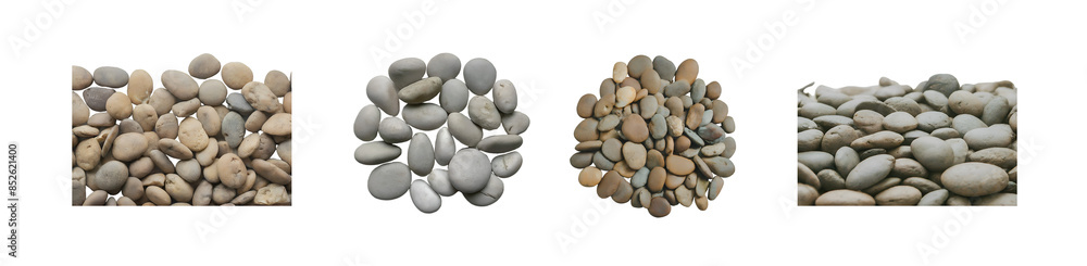 White and other colored gravel are placed in groups and put together for use in making designs. PNG file. Mockup template for artwork graphic design White and other colored gravel are placed in groups and put together for use in making designs. PNG file. Mockup template for artwork graphic design