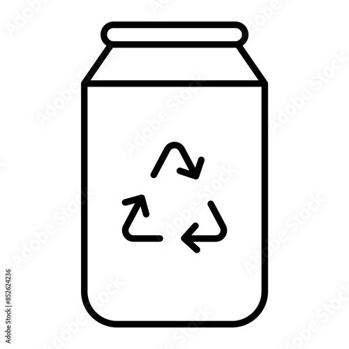 can recycle icon. outline icon