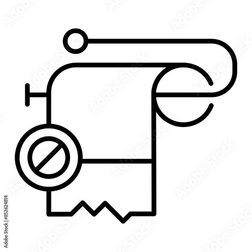 Tissue is recommended not to be used. outline icon