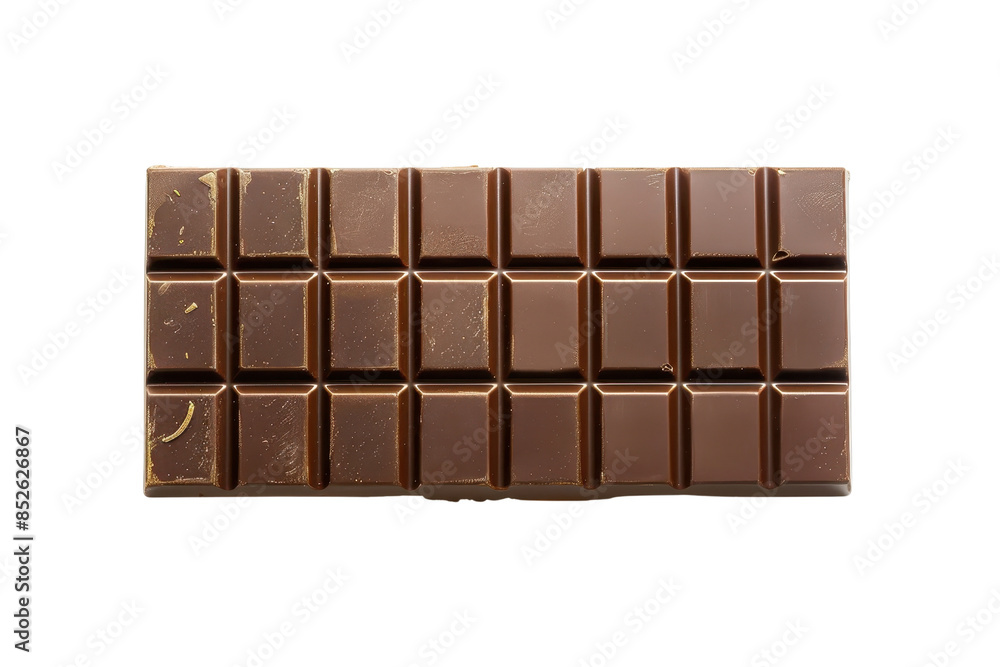 Top view of a dark chocolate bar isolated on a transparent background. Perfect for illustrating sweet treats, desserts, and gourmet delights. Top view of a dark chocolate bar isolated on a transparent background. Perfect for illustrating sweet treats, desserts, and gourmet delights.