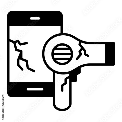 electrical waste icon. black fill icon