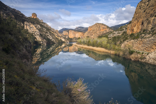 Reservoir of Sant Llorenc de Montgai, Catalonia photo