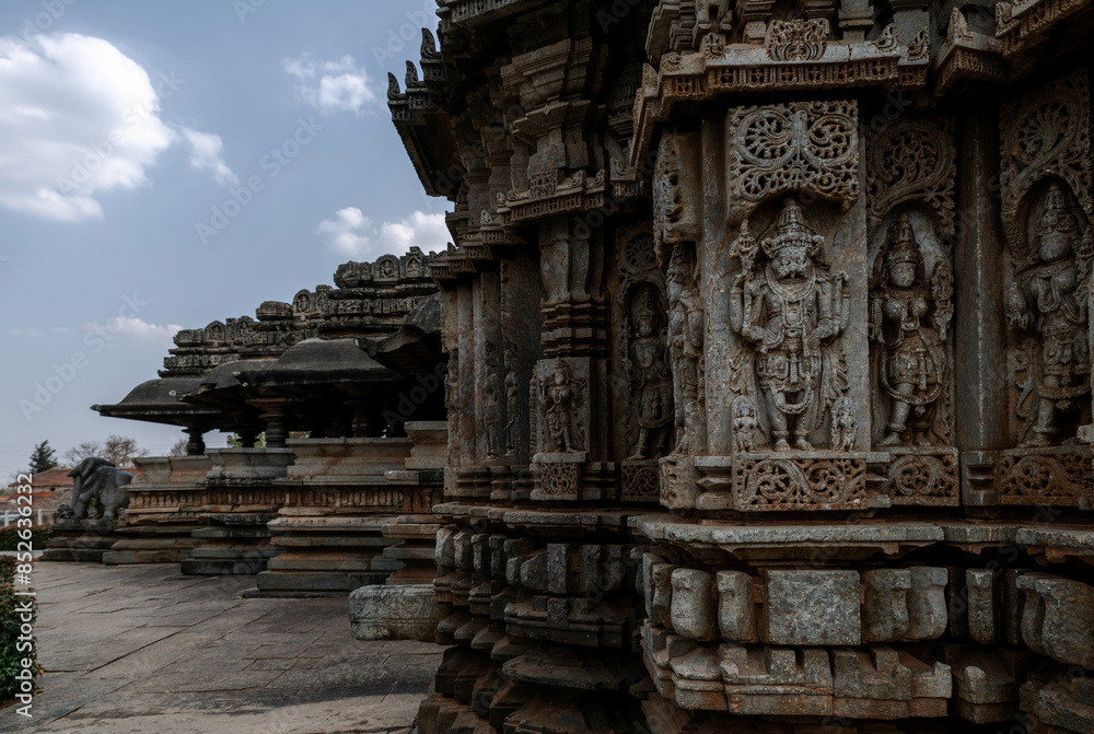 Veera Narayan Temple or Veeranarayana Temple in Belavadi. Karnataka. India Veera Narayan Temple or Veeranarayana Temple in Belavadi. Karnataka. India