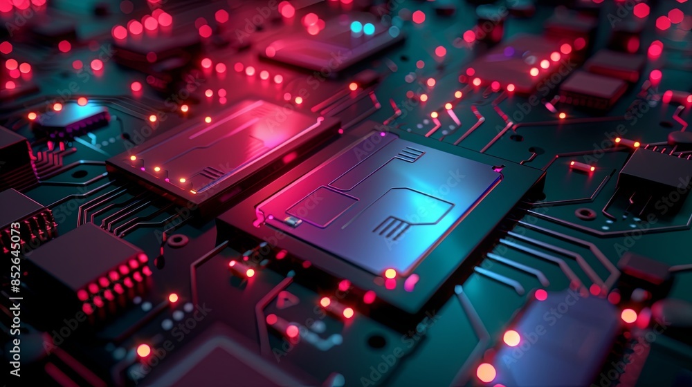 an abstract hardware board an abstract hardware board