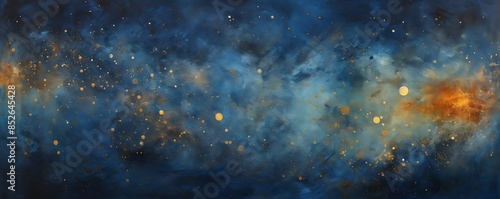 deep space with stars and planets in the background photo