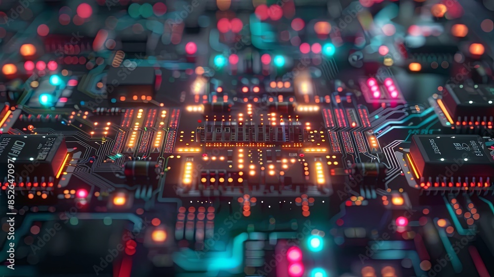 an abstract hardware board an abstract hardware board
