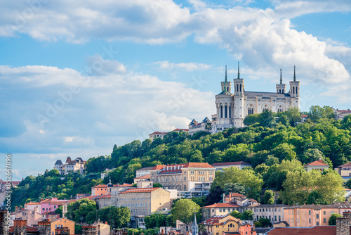 Basilica of Notre Dame of Fourvière, Landmark in Lyon, France