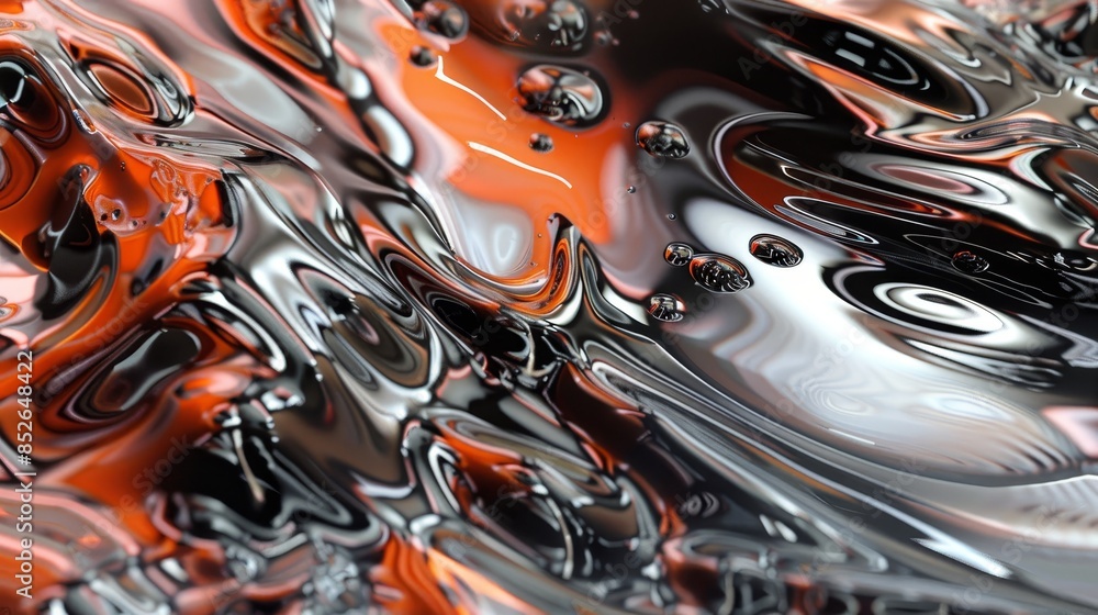 close-up Abstract Fluid Texture with Red, Black, and White Highlights close-up Abstract Fluid Texture with Red, Black, and White Highlights
