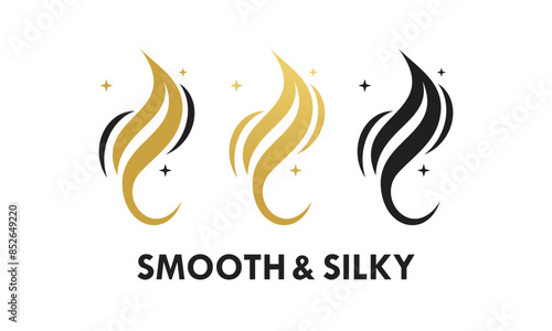 Smooth and silky design template illustration
