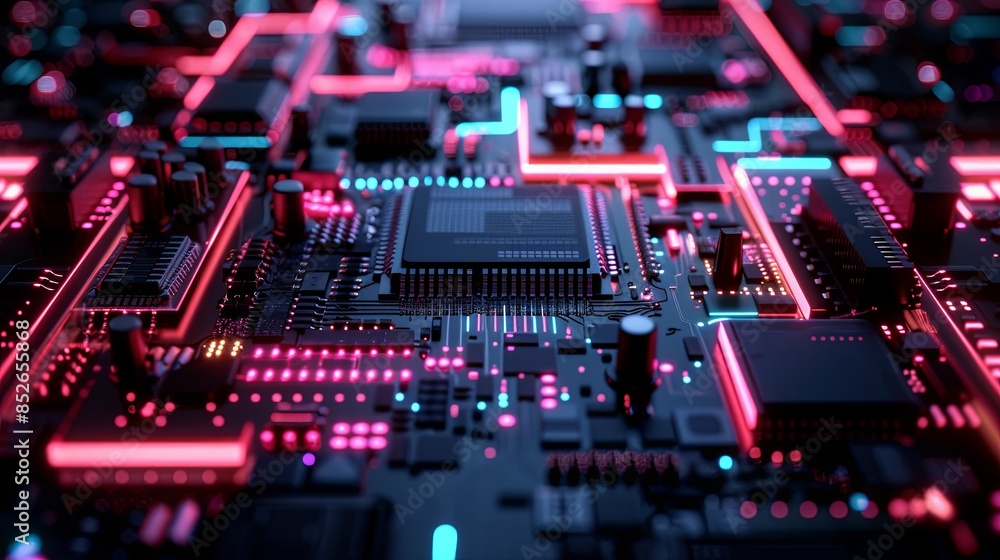an abstract hardware board an abstract hardware board