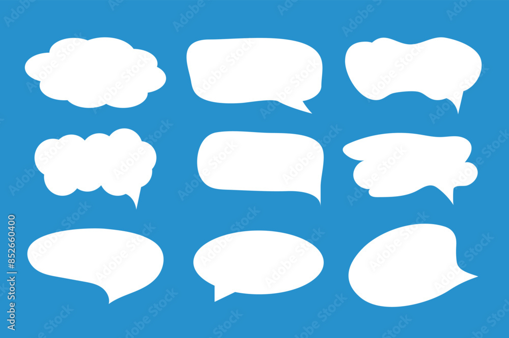 Set of callout, speech bubbles, chats, elements icons, vector illustration. Set of callout, speech bubbles, chats, elements icons, vector illustration.