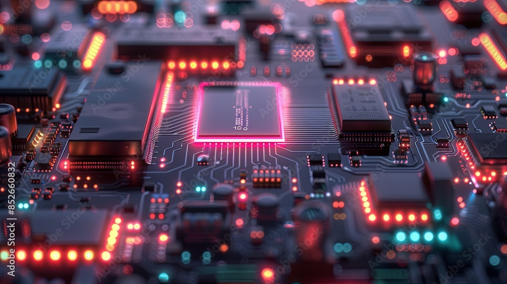 an abstract hardware board an abstract hardware board