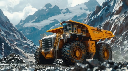 Robotic transport in mining operations, high tech machinery