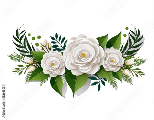 bay leaves, liście, grafika, wektor, vector, flowers, kwiaty, kompozycje kwiatowe, kompozycje z liści, flower compositions, leaf compositions