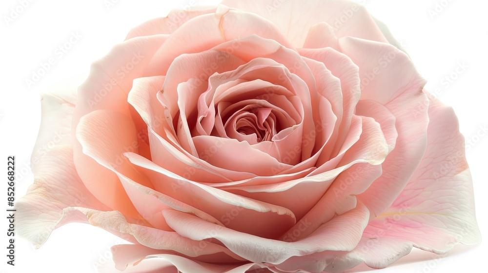 beautiful pink rose blossom, isolated beautiful pink rose blossom, isolated