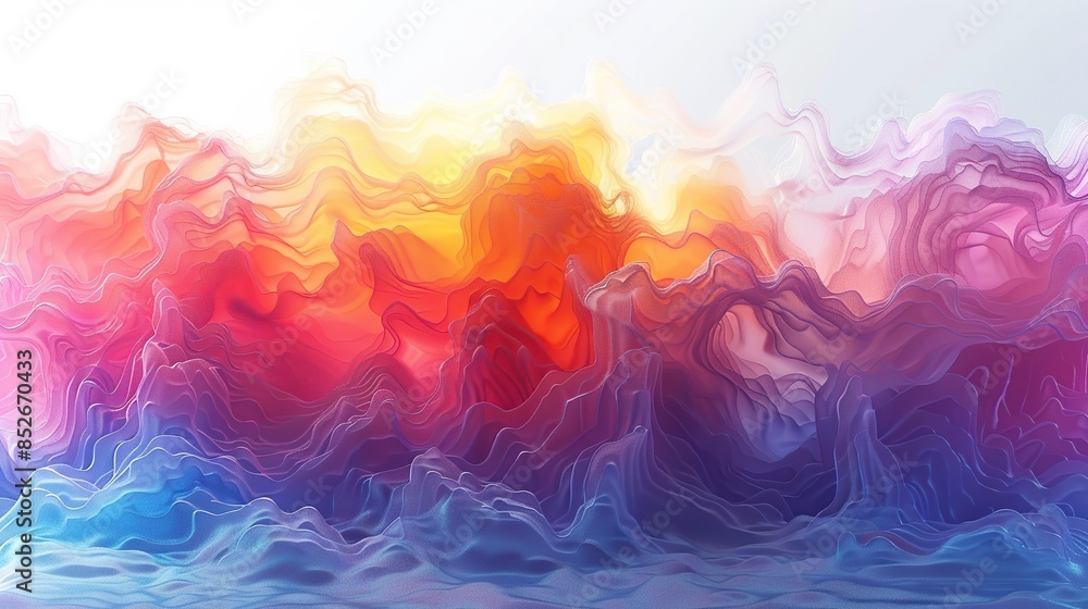 . Colorful Breeze. Abstract Digital Motion. . Colorful Breeze. Abstract Digital Motion.