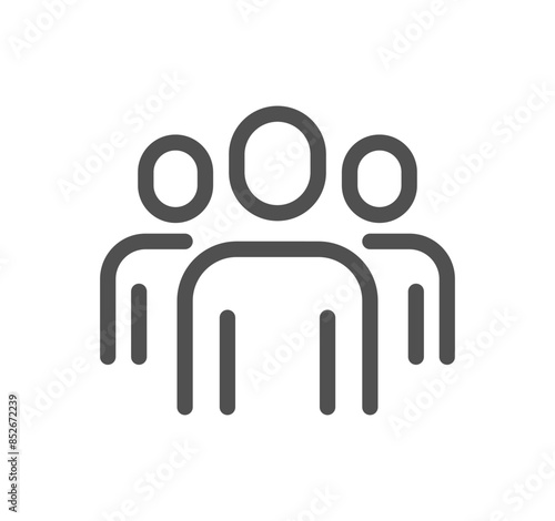 People related icon outline and linear vector.
