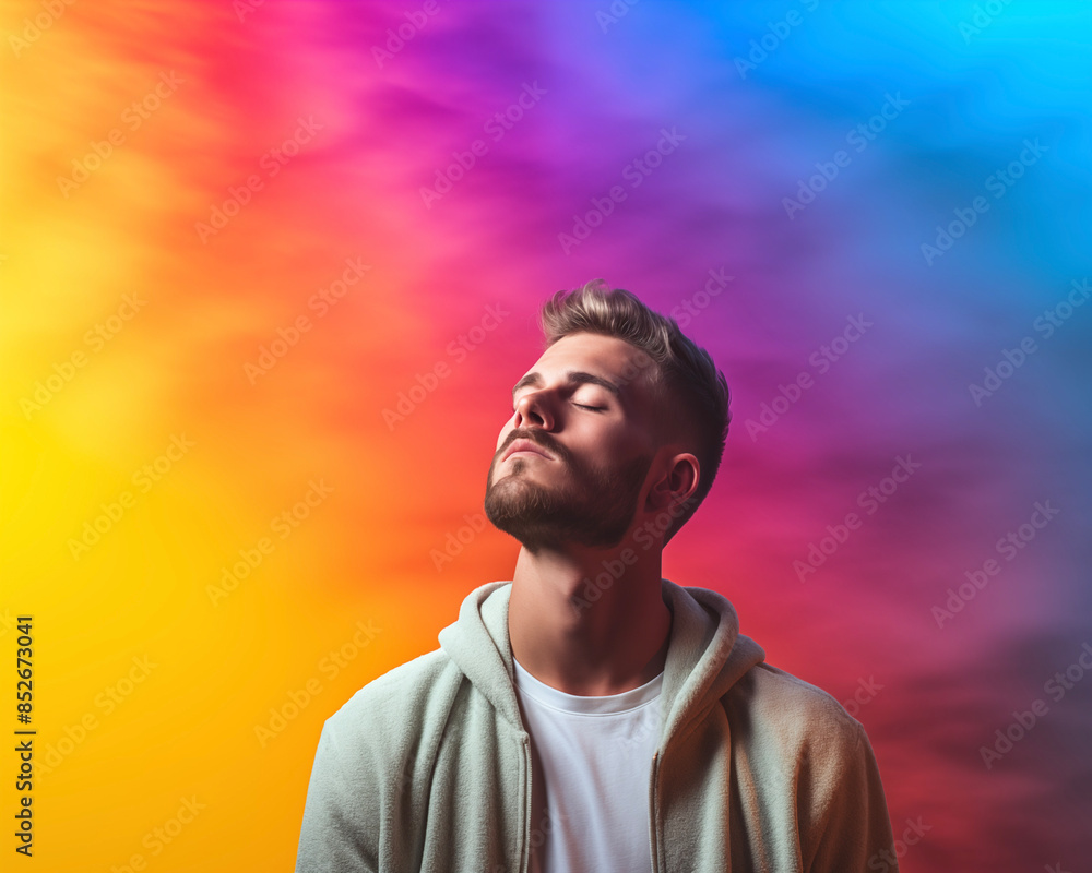 Emotional portrait of man. Emotional portrait of man.