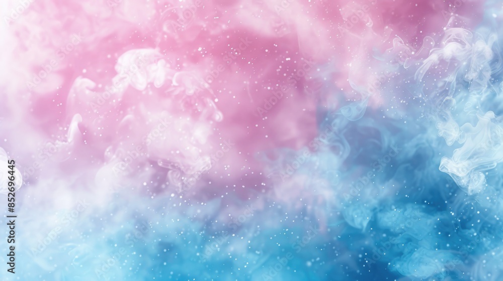 Obraz premium pink and blue pastel background. soft and sweet texture of watercolor clouds for wallpaper and banner.
