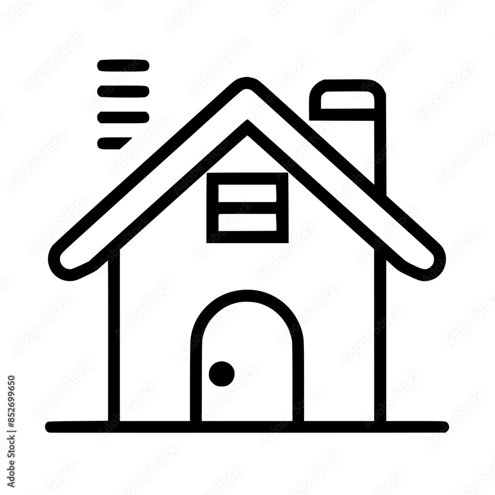 home outline, line art house, line art print, HOUSE clipart, cute house svg, lake house svg, Line Art, house, home, icon, building, estate, symbol, construction, architecture, vector, real, roof, wind