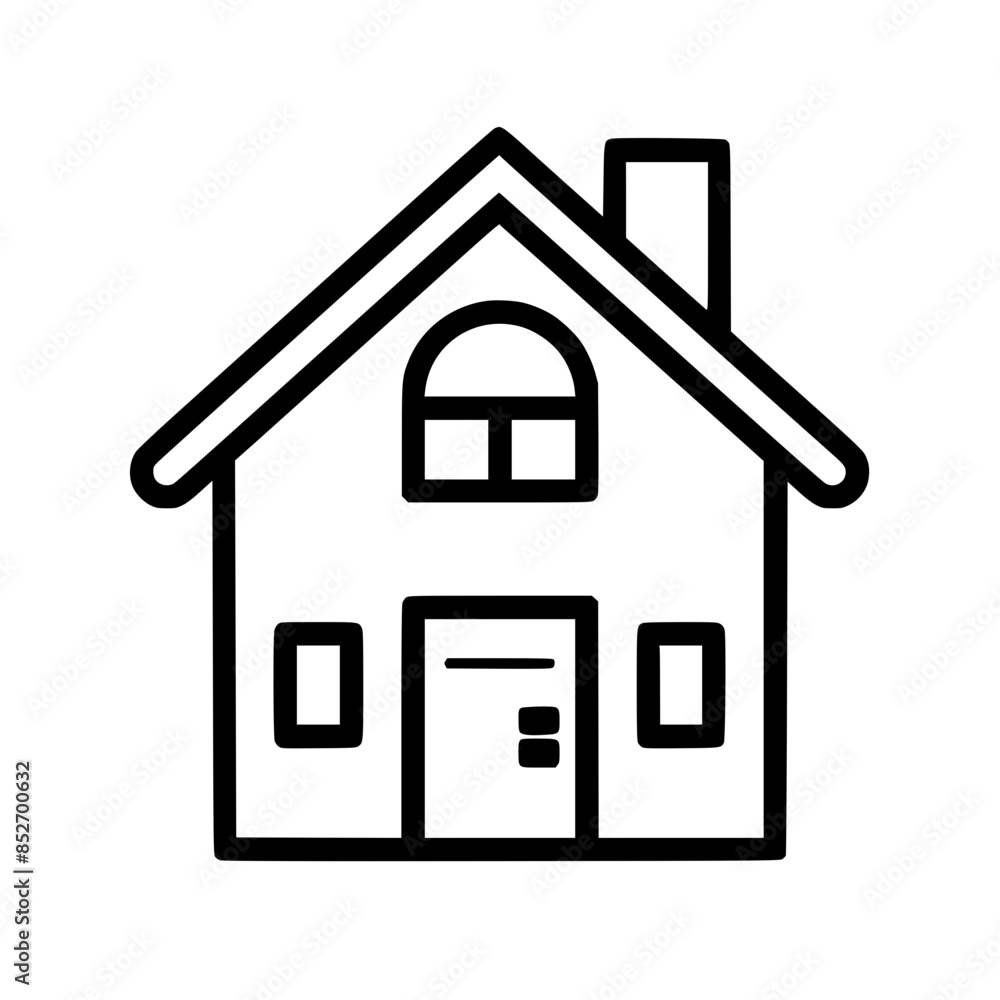 home outline, line art house, line art print, HOUSE clipart, cute house svg, lake house svg, Line Art, house, home, icon, building, estate, symbol, construction, architecture, vector, real, roof, wind